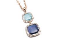 Collana Madì Donna Laguna Blu in Argento Quarzo idrotermale 39073 - 39073